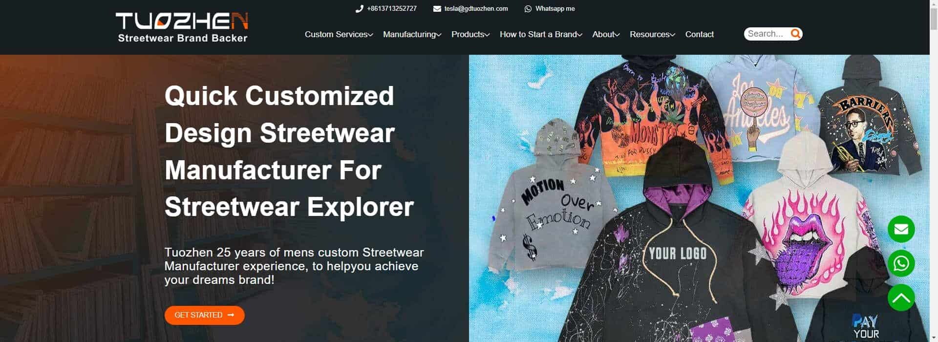 Tzstreetwear-hoodie manufacturer usa