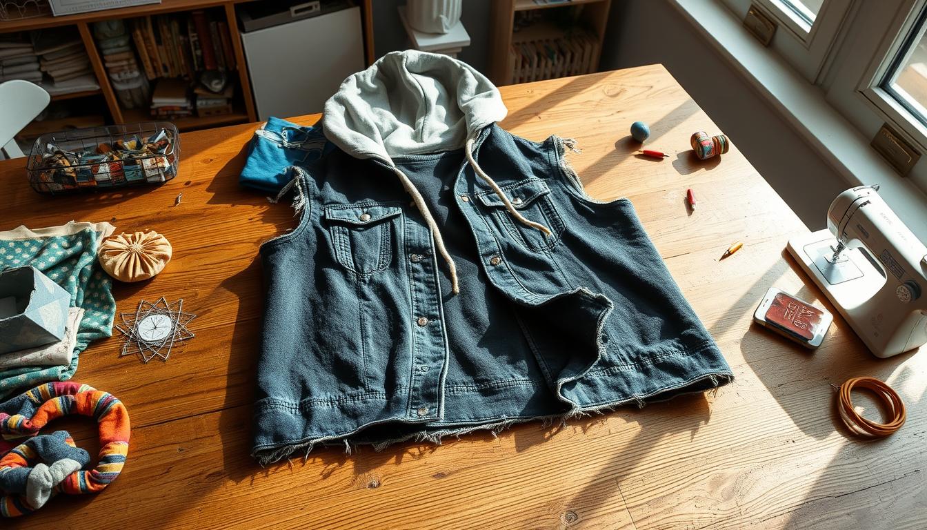 DIY hoodie vest DIY hoodie vest