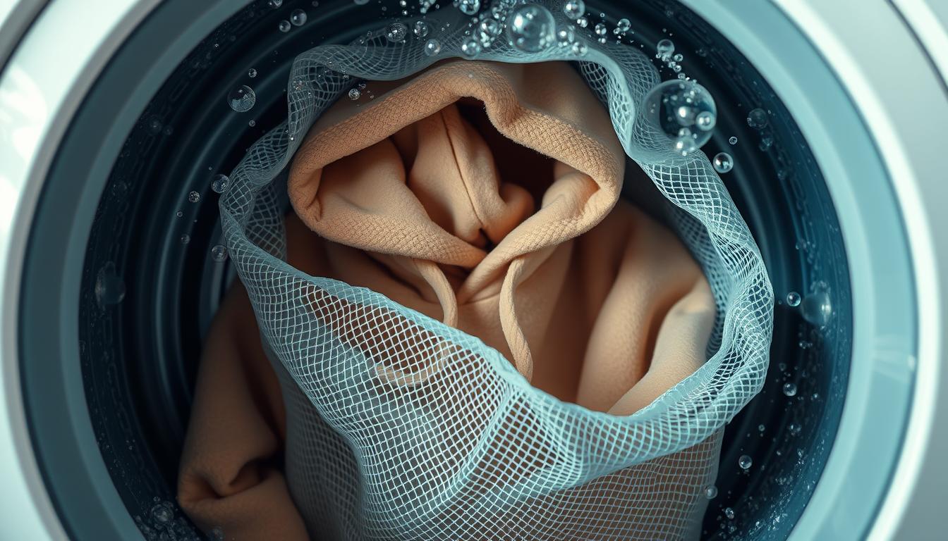 Protecting hoodie in wash Protecting hoodie in wash