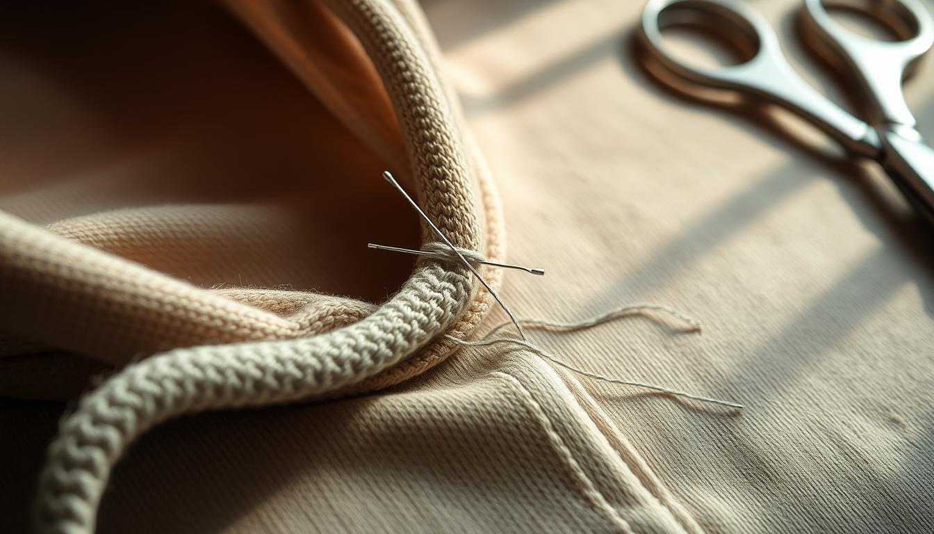 Repairing a Frayed Hoodie String
