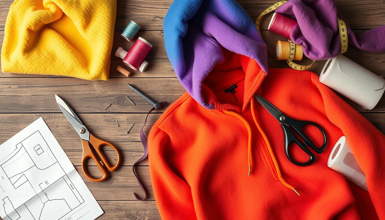 hoodie sewing materials