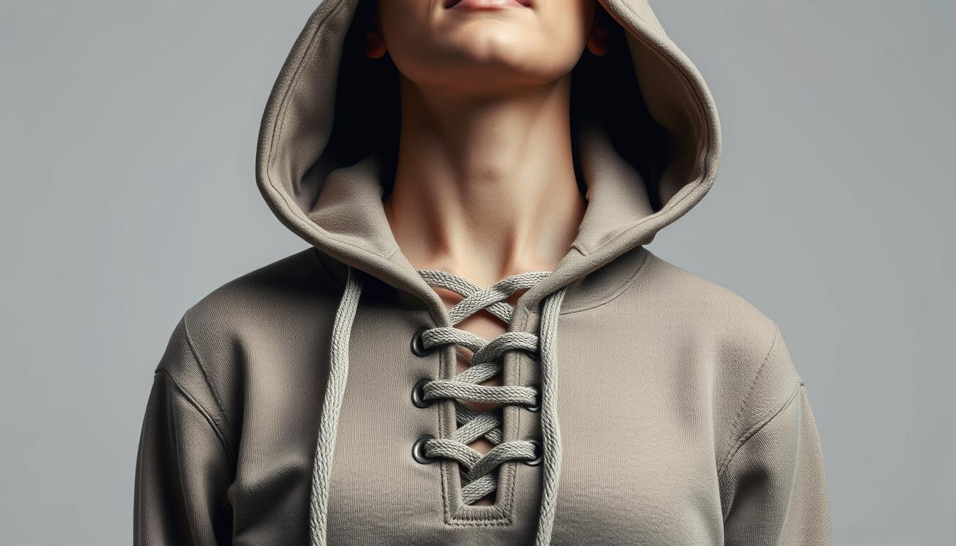 lace-up hoodie DIY