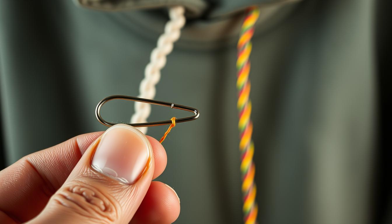 safety pin re-threading