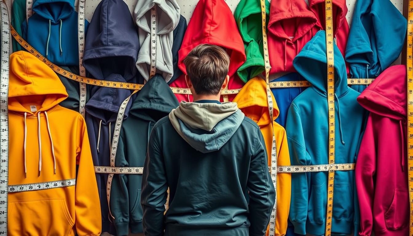 selecting hoodie size
