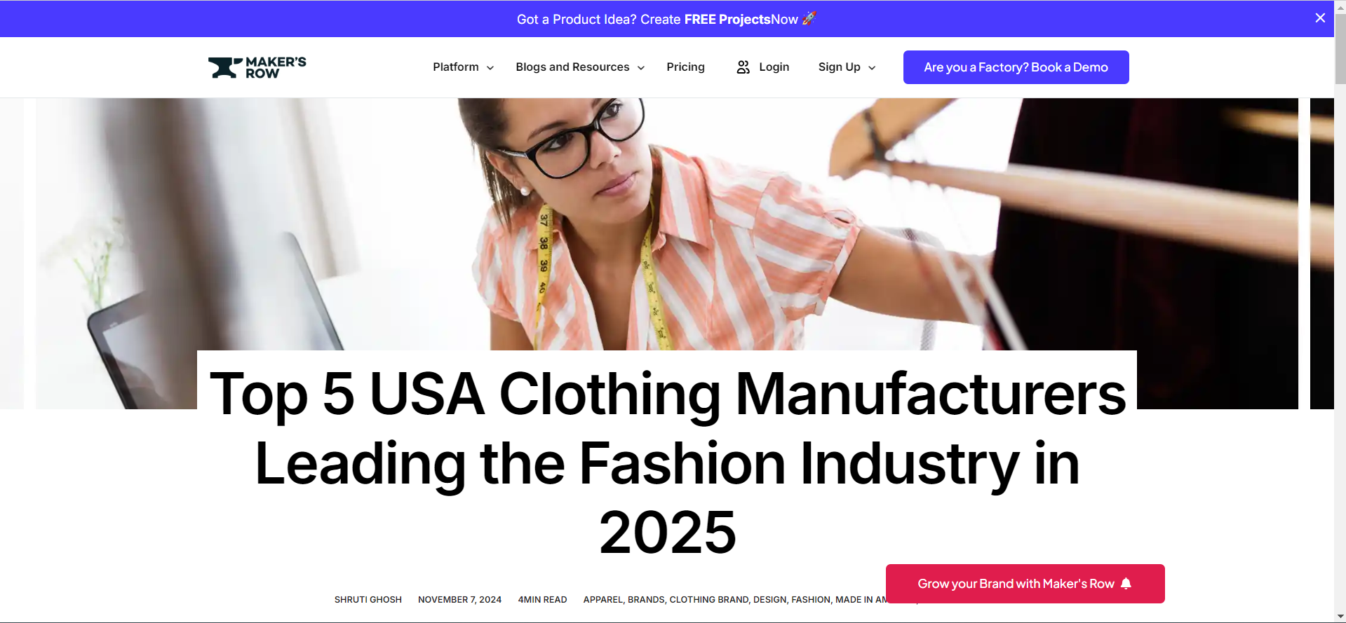 Discover Maker’s Row for Seamless Brand-Manufacturer Connections Discover Maker’s Row for Seamless Brand-Manufacturer Connections